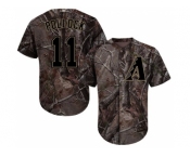 Youth Arizona Diamondbacks #11 A. J. Pollock Camo Realtree Collection Cool Base Stitched MLB Jersey