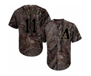 Youth Arizona Diamondbacks #11 A. J. Pollock Camo Realtree Collection Cool Base Stitched MLB Jersey