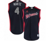 Youth Arizona Diamondbacks #4 Ketel Marte Authentic Navy Blue National League 2019 Baseball All-Star Jersey