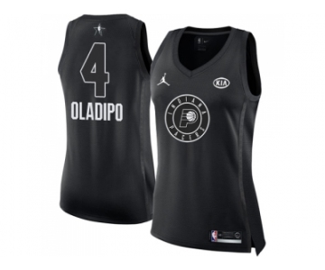 Women Nike Indiana Pacers #4 Victor Oladipo Black NBA Jordan Swingman 2018 All-Star Game Jersey