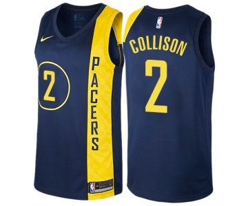 Women's Nike Indiana Pacers #2 Darren Collison Swingman Navy Blue NBA Jersey - City Edition