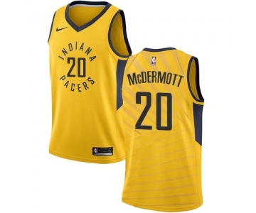 Women's Nike Indiana Pacers #20 Doug McDermott Swingman Gold NBA Jersey Statement Edition