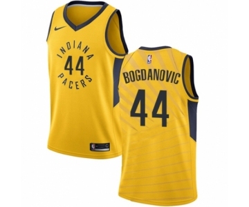 Women's Nike Indiana Pacers #44 Bojan Bogdanovic Swingman Gold NBA Jersey Statement Edition