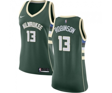 Women's Nike Milwaukee Bucks #13 Glenn Robinson Swingman Green Road NBA Jersey - Icon Edition