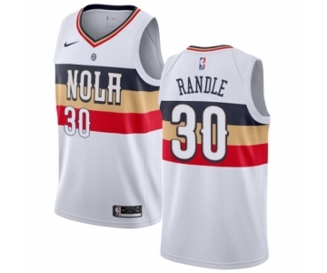 Women's Nike New Orleans Pelicans #30 Julius Randle White Swingman Jersey - Earned Edition