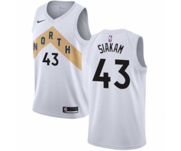 Women's Nike Toronto Raptors #43 Pascal Siakam Swingman White NBA Jersey - City Edition