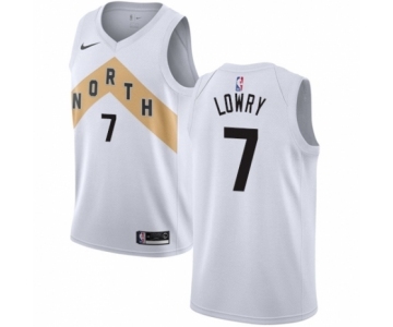 Women's Nike Toronto Raptors #7 Kyle Lowry Swingman White NBA Jersey - City Edition