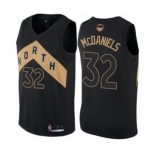 Women's Toronto Raptors #32 KJ McDaniels Swingman Black 2019 Basketball Finals Bound Jersey - City Edition