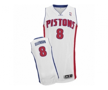 Men's Adidas Detroit Pistons #8 Henry Ellenson Authentic White Home NBA Jersey