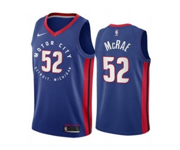 Men's Detroit Pistons #52 Jordan McRae Navy Motor City Edition 2020-21 Stitched Basketball Jersey