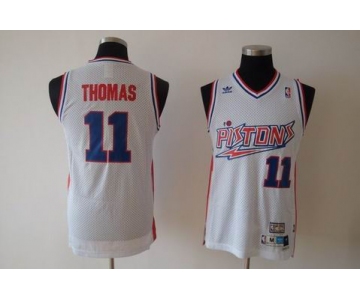 nba detroit pistons #11 thomas white[swingman]