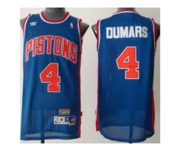 nba detroit pistons #4 joe dumars throwback blue