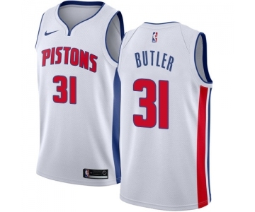 Women's Nike Detroit Pistons #31 Caron Butler Swingman White Home NBA Jersey - Association Edition