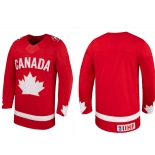 MEN'S TEAM CANADA ADULT RED BLANK HOCKEY JERSEY