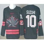 Men's Canada #10 Nick Suzuki Black 2026 Olympics Authentic Jersey