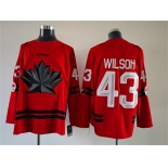 Men's Canada Hockey #43 Tom Wilson Red Stitched Jersey