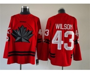 Men's Canada Hockey #43 Tom Wilson Red Stitched Jersey