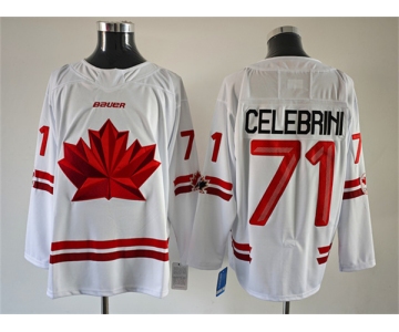 Men's Canada Hockey #71 Anthony Cirelli White Stitched Jersey