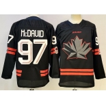 Men's Canada Hockey #97 Connor McDavid Black Stitched Jersey