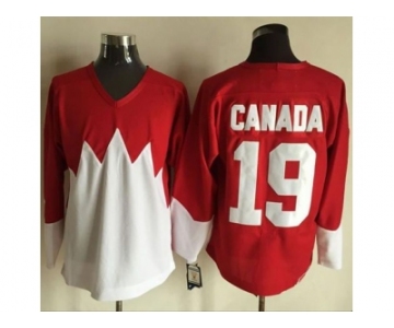 Olympic CA. #19 Canada RedWhite 1972 Commemorative CCM Stitched NHL Jersey
