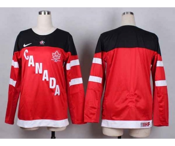 women nhl jerseys team canada blank red[100 th]