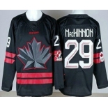 Youth Canada #29 Nathan MacKinnon Black 2026 Olympics Authentic Jersey Youth Canada #29 Nathan MacKinnon Black 2026 Olympics Authentic Jersey
