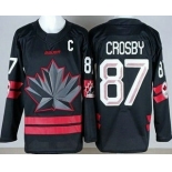 Youth Canada #87 Sidney Crosby Black 2026 Olympics Authentic Jersey Youth Canada #87 Sidney Crosby Black 2026 Olympics Authentic Jersey