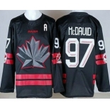 Youth Canada #97 Connor McDavid Black 2026 Olympics Authentic Jersey Youth Canada #97 Connor McDavid Black 2026 Olympics Authentic Jersey