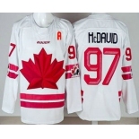 Youth Canada #97 Connor McDavid White 2026 Olympics Authentic Jersey Youth Canada #97 Connor McDavid White 2026 Olympics Authentic Jersey