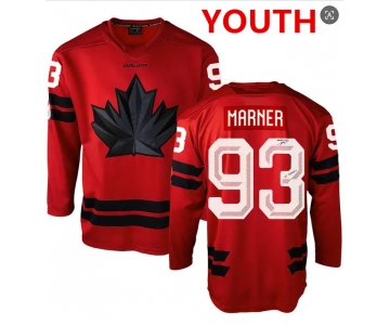 Youth Canada Hockey #93 Mitch Marner Red 2026 Olympics Stitched Jersey