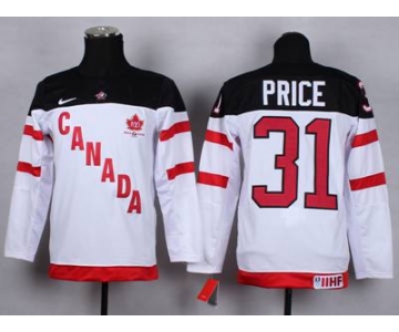youth nhl jerseys team canada #31 price white[100 th]