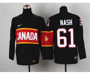 youth nhl jerseys team canada #61 nash black[2014 winter olympics]