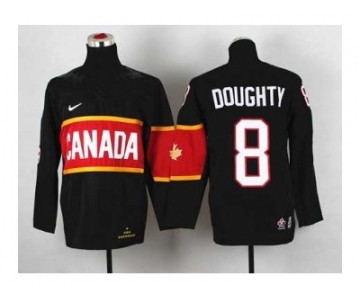 youth nhl jerseys team canada #8 doughty black[2014 winter olympics]