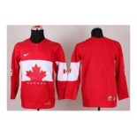 youth nhl jerseys team canada blank red[2014 winter olympics]