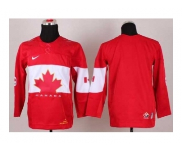 youth nhl jerseys team canada blank red[2014 winter olympics]