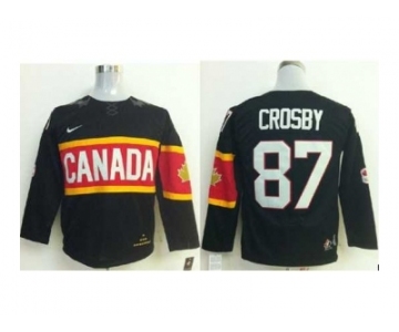 youth nhl jerseys team canada olympic #87 crosby black[2014 new]