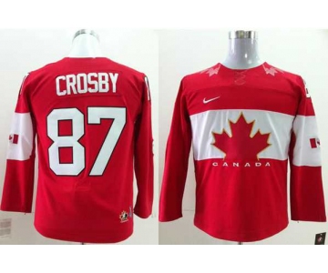 youth nhl jerseys team canada olympic #87 crosby red[2014 new]