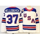 Men's USA #37 Connor Hellebuyck White 2025-2026 Stitched Jersey Men's USA #37 Connor Hellebuyck White 2025-2026 Stitched Jersey