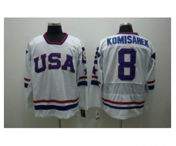 nhl team usa #8 omisarekk 2010 olympic white