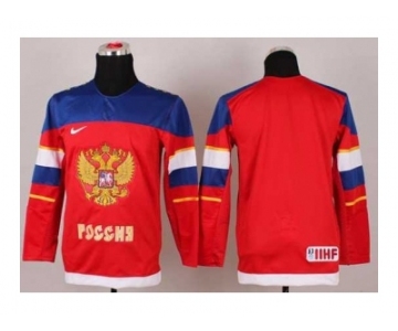 youth 2014 winter olympics nhl jerseys blank red Russia