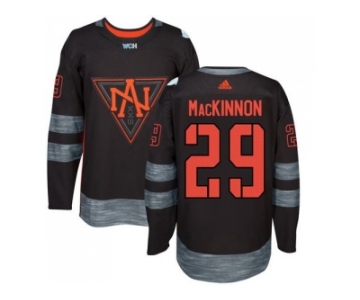 Team North America #29 Nathan MacKinnon Black 2016 World Cup Stitched NHL Jersey