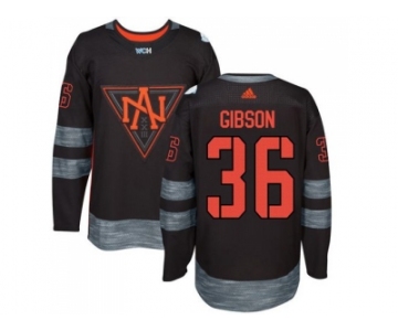 Team North America #36 John Gibson Black 2016 World Cup Stitched NHL Jersey