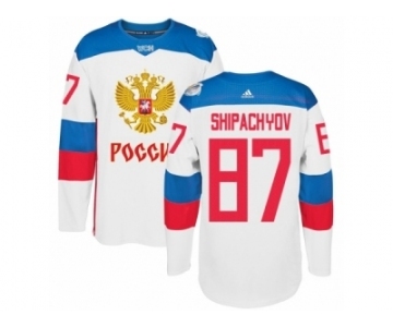 Men's Adidas Team Russia #87 Vadim Shipachyov Premier White Home 2016 World Cup of Hockey Jersey