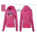 NHL Women Team USA Olympic Logo Pullover Hoodie 17
