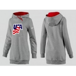 NHL Women Team USA Olympic Logo Pullover Hoodie 26
