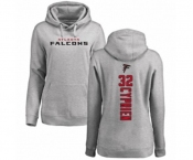 Football Women's Atlanta Falcons #32 Johnathan Cyprien Ash Backer Pullover Hoodie