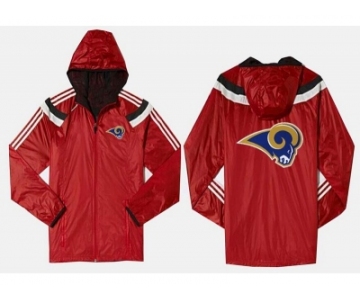 NFL St. Louis Rams dust coat trench coat windbreaker 3