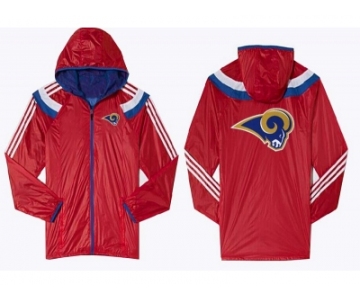 NFL St. Louis Rams dust coat trench coat windbreaker 6