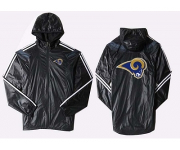 NFL St. Louis Rams dust coat trench coat windbreaker 7