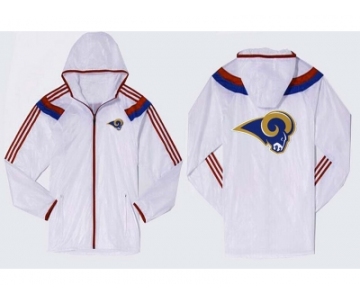 NFL St. Louis Rams dust coat trench coat windbreaker 9